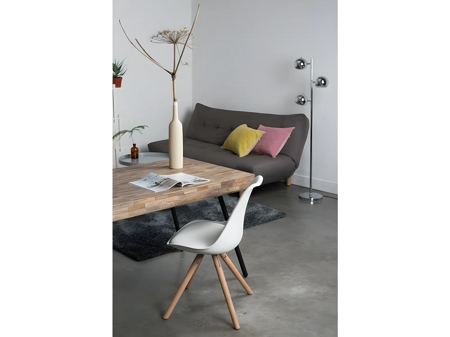 Suri - Table à manger en teck recyclé 220x100cm - Couleur - Bois