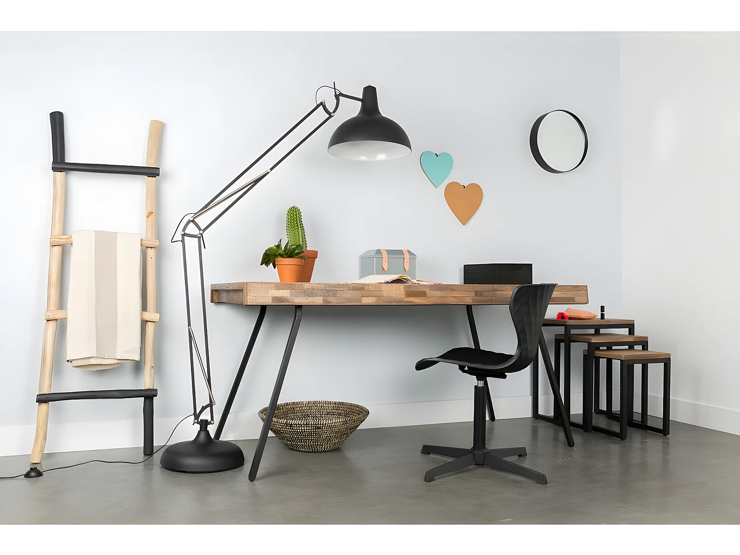 Suri - Table à manger en teck recyclé 220x100cm - Couleur - Bois