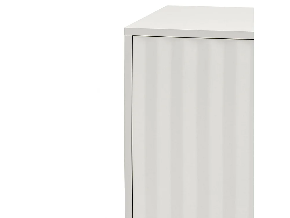 Sierra - Buffet en bois 2 portes 4 tiroirs L159,2cm : Couleur - Blanc