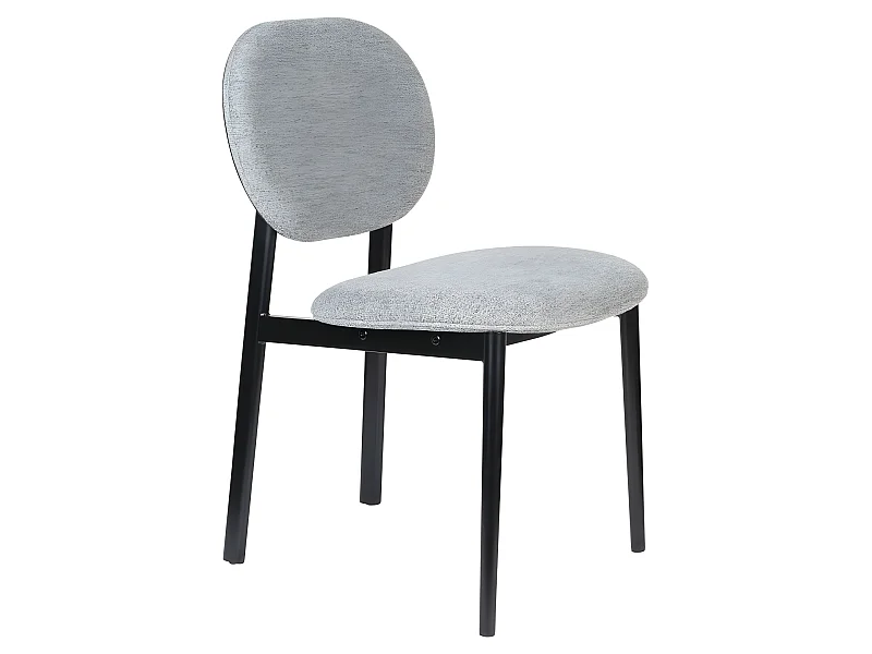 Spike - Chaise en tissu - Gris clair