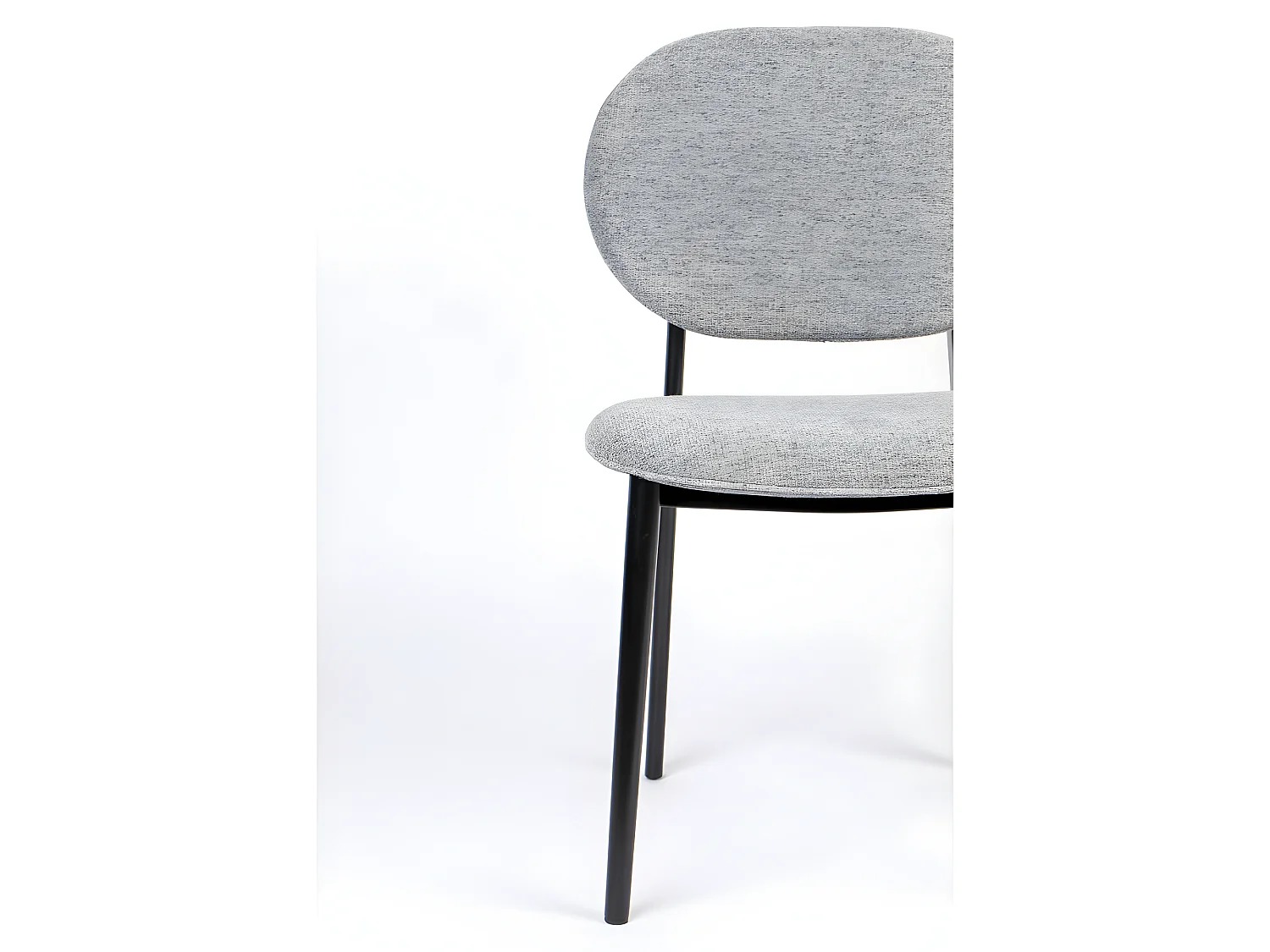 Spike - Chaise en tissu - Gris clair