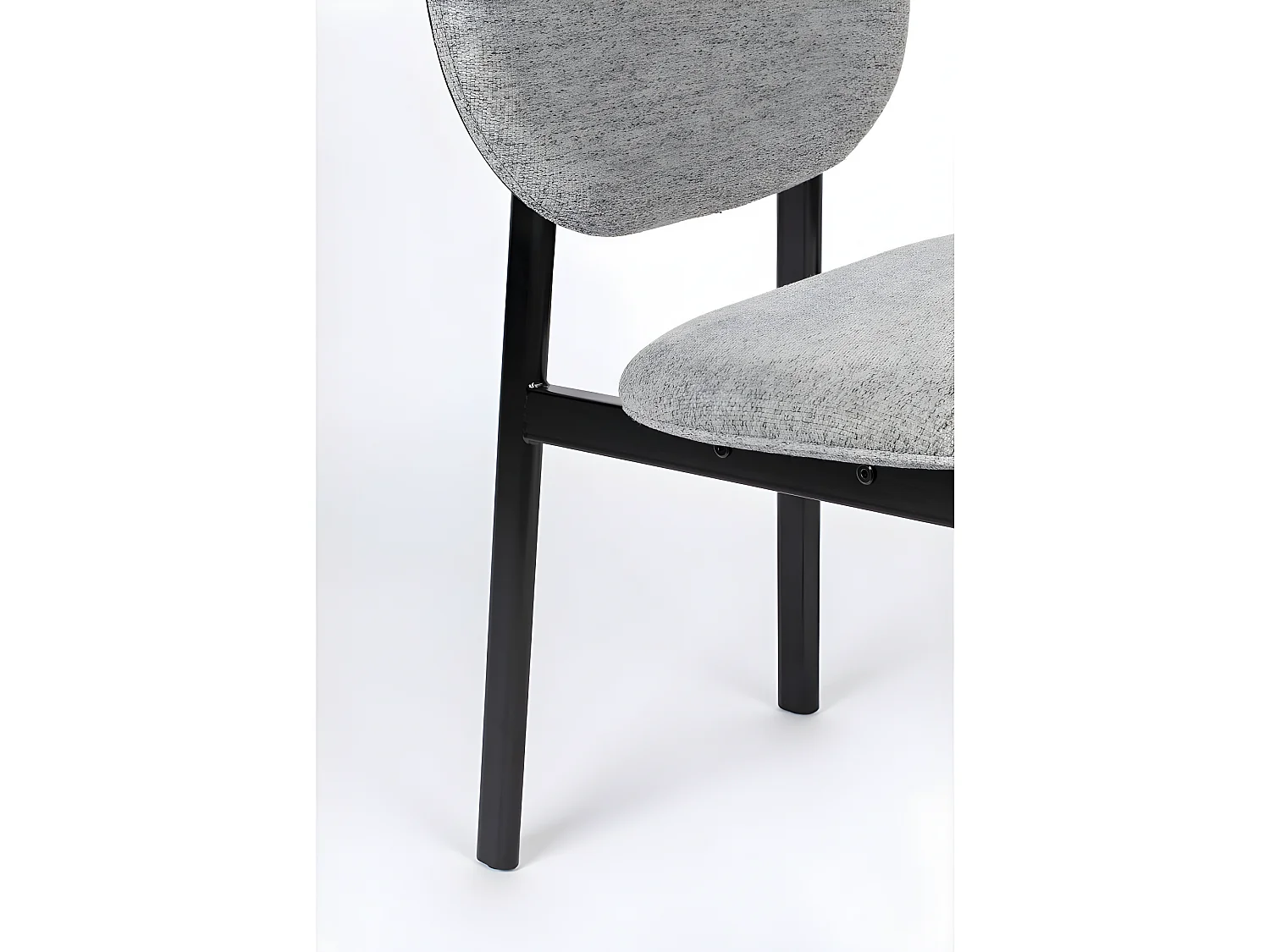 Spike - Chaise en tissu - Gris clair