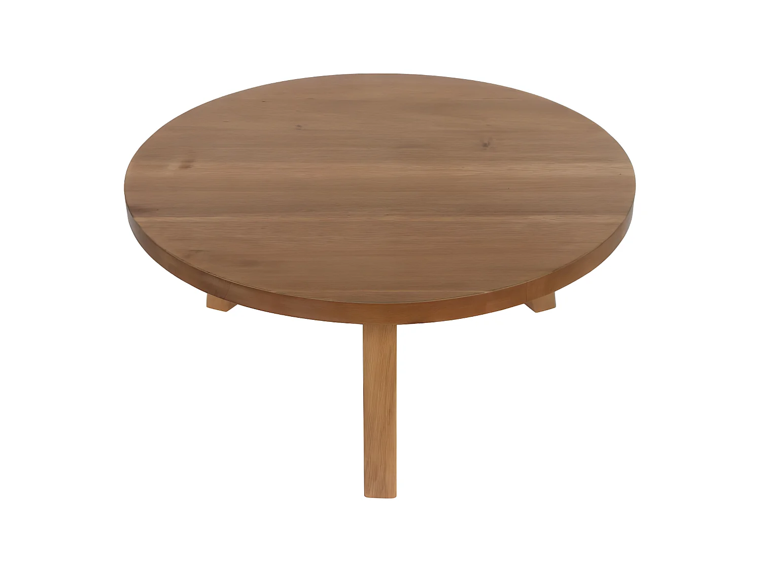 Léona - Table basse en bois d'acacia ø65cm - Bois clair