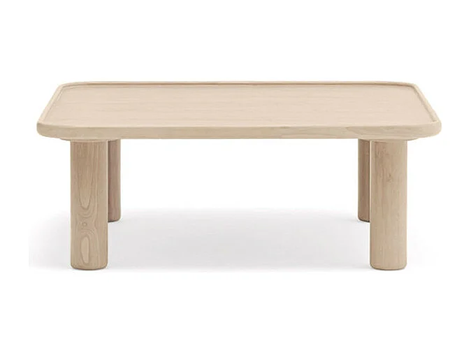 Nest - 2 tables basses gigognes carrées en bois - Couleur - Bois clair