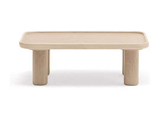 Nest - 2 tables basses gigognes carrées en bois - Couleur - Bois clair
