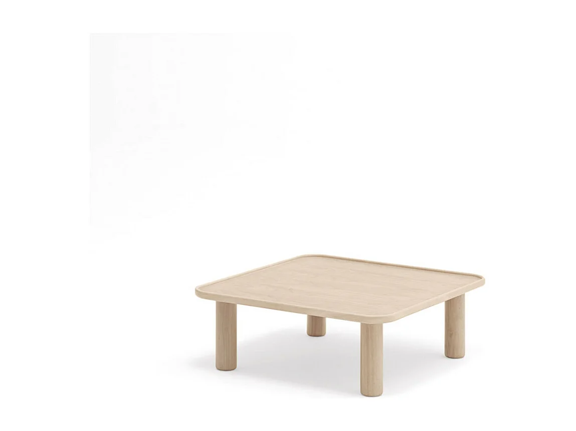 Nest - 2 tables basses gigognes carrées en bois - Couleur - Bois clair