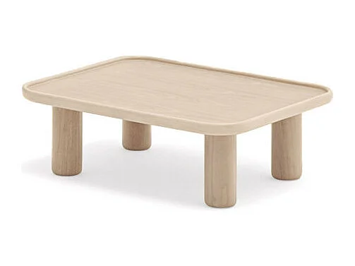 Nest - 2 tables basses gigognes carrées en bois - Couleur - Bois clair