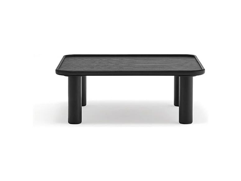 Nest - 2 tables basses gigognes carrées en bois - Couleur - Noir