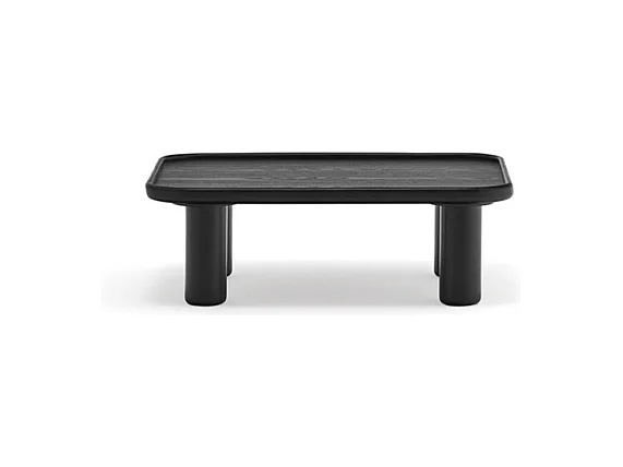 Nest - 2 tables basses gigognes carrées en bois - Couleur - Noir