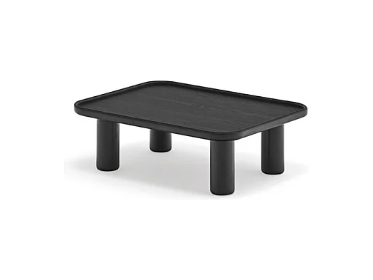 Nest - 2 tables basses gigognes carrées en bois - Couleur - Noir