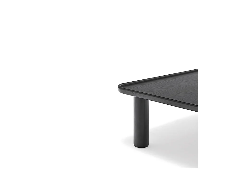 Nest - 2 tables basses gigognes carrées en bois - Couleur - Noir