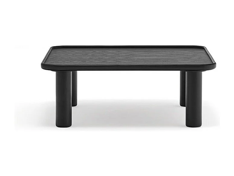 Nest - 2 tables basses gigognes carrées en bois - Couleur - Noir