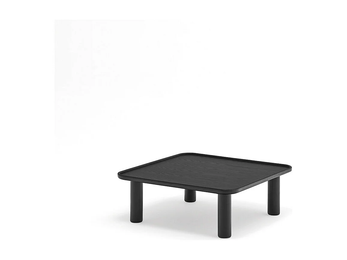 Nest - 2 tables basses gigognes carrées en bois - Couleur - Noir