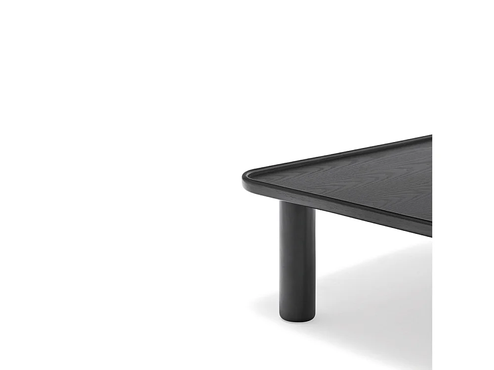 Nest - 2 tables basses gigognes carrées en bois - Couleur - Noir