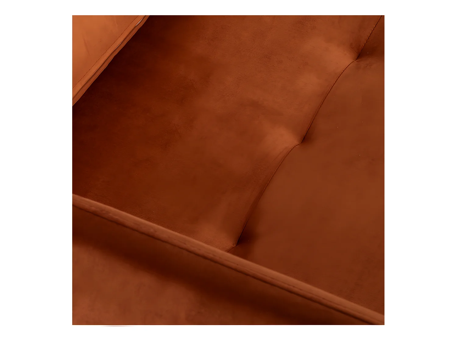 Belushi - Fauteuil convertible en velours - Rouille