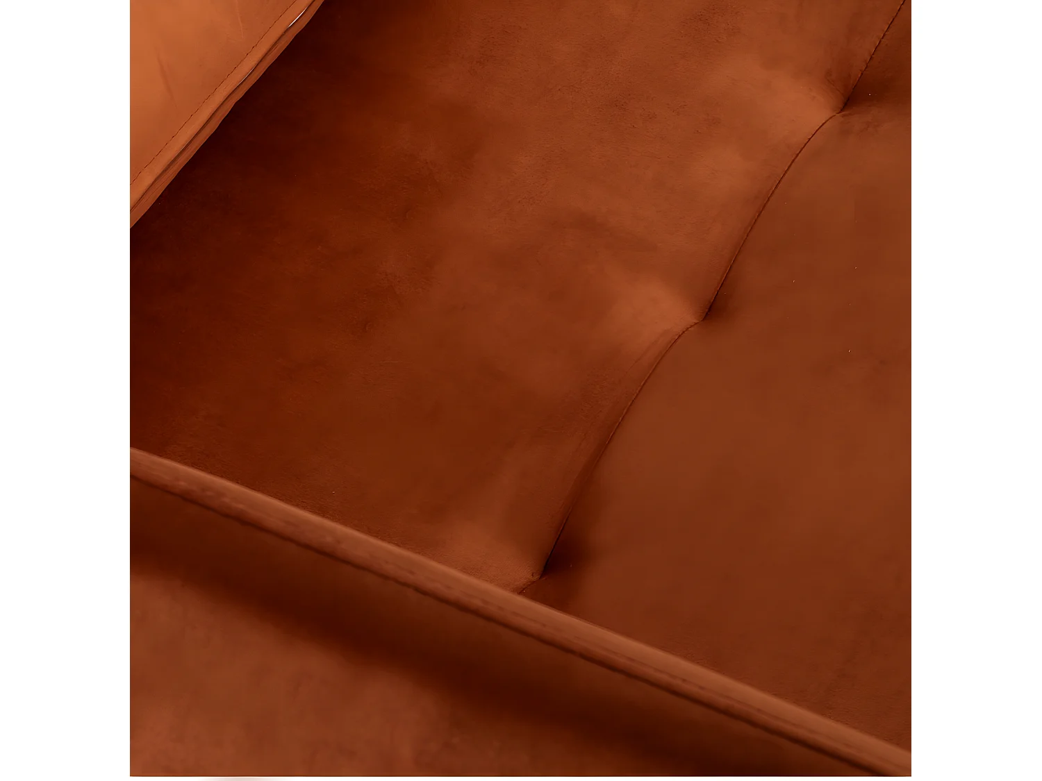 Belushi - Fauteuil convertible en velours - Rouille