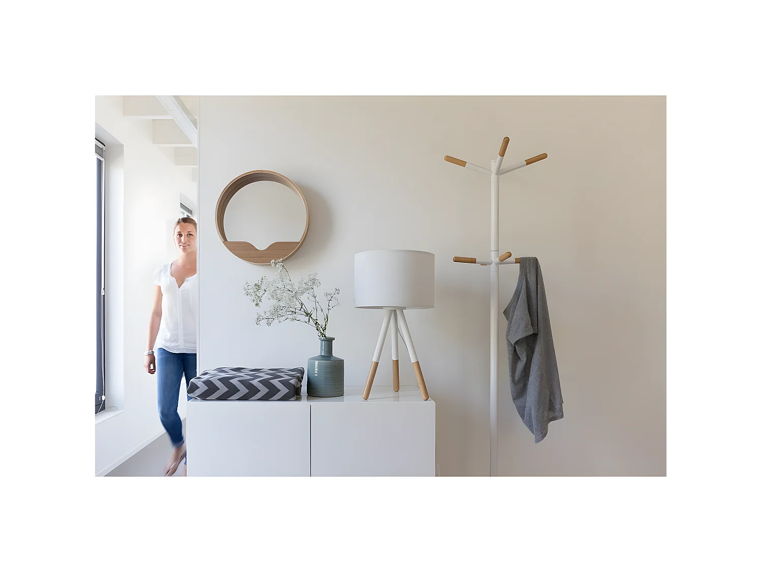 Wooden Tip - Porte-manteaux - Blanc