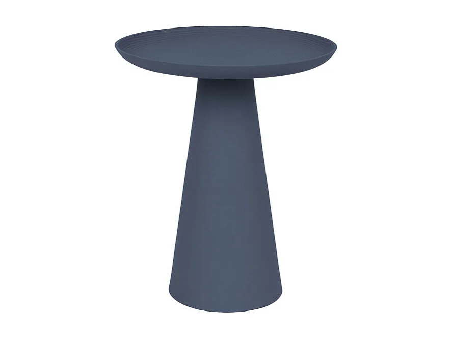 Ringar - Table d'appoint ronde en aluminium ø34,5cm - Bleu