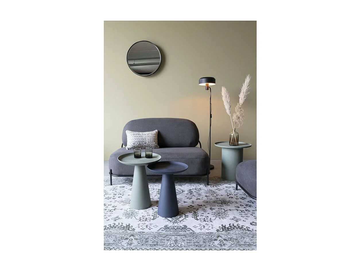 Ringar - Table d'appoint ronde en aluminium ø34,5cm - Bleu