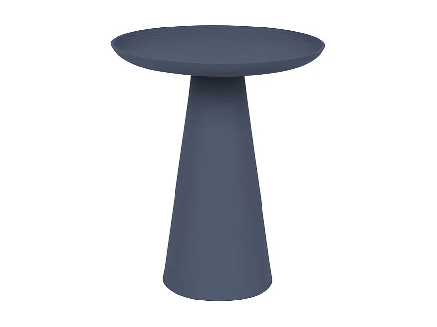 Ringar - Table d'appoint ronde en aluminium ø34,5cm - Bleu