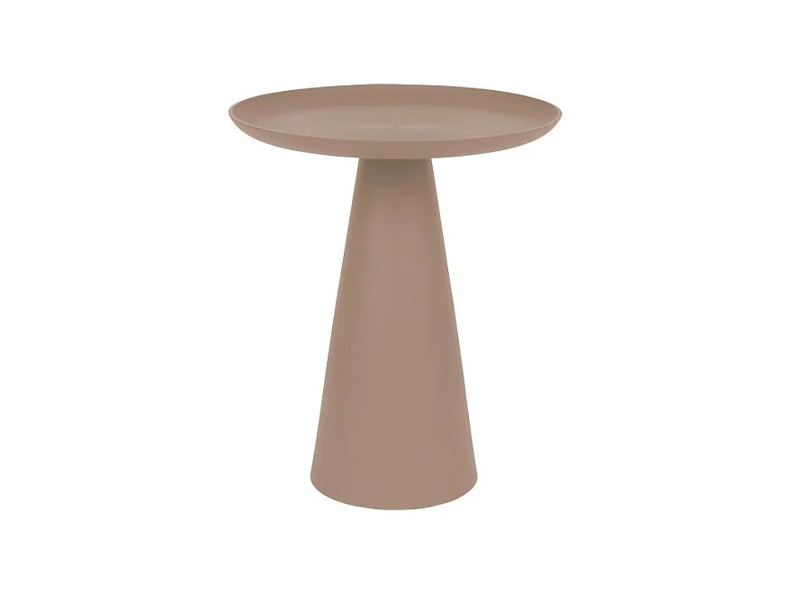 Ringar - Table d'appoint ronde en aluminium ø34,5cm - Rose