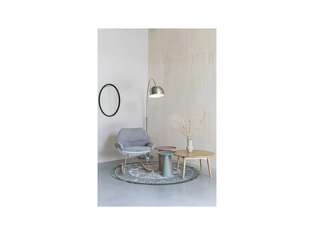 Ringar - Table d'appoint ronde en aluminium ø34,5cm - Rose