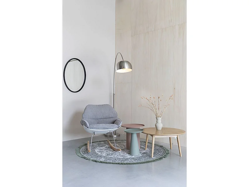 Ringar - Table d'appoint ronde en aluminium ø34,5cm - Rose