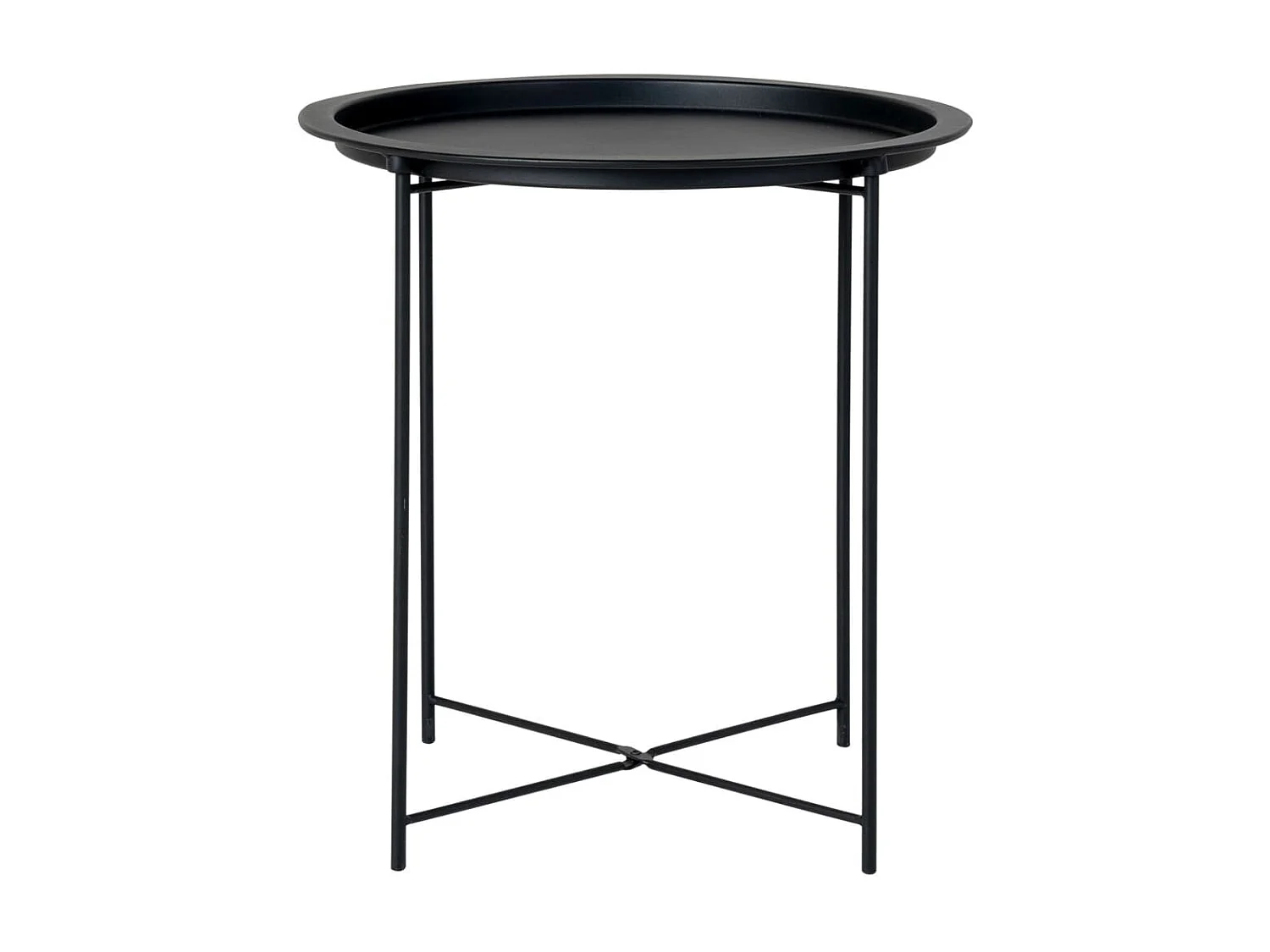 House Nordic Beistelltisch Anne 47 cm Rund Schwarz
