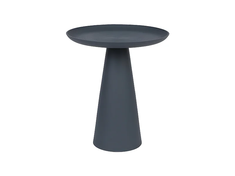 Ringar - Table d'appoint ronde en aluminium ø39,5cm - Bleu