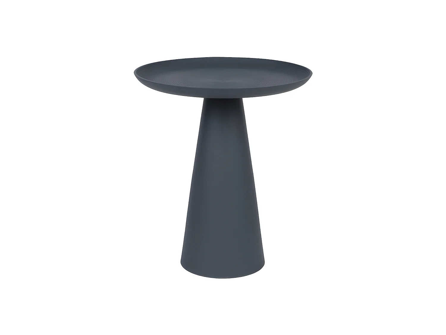 Ringar - Table d'appoint ronde en aluminium ø39,5cm - Bleu