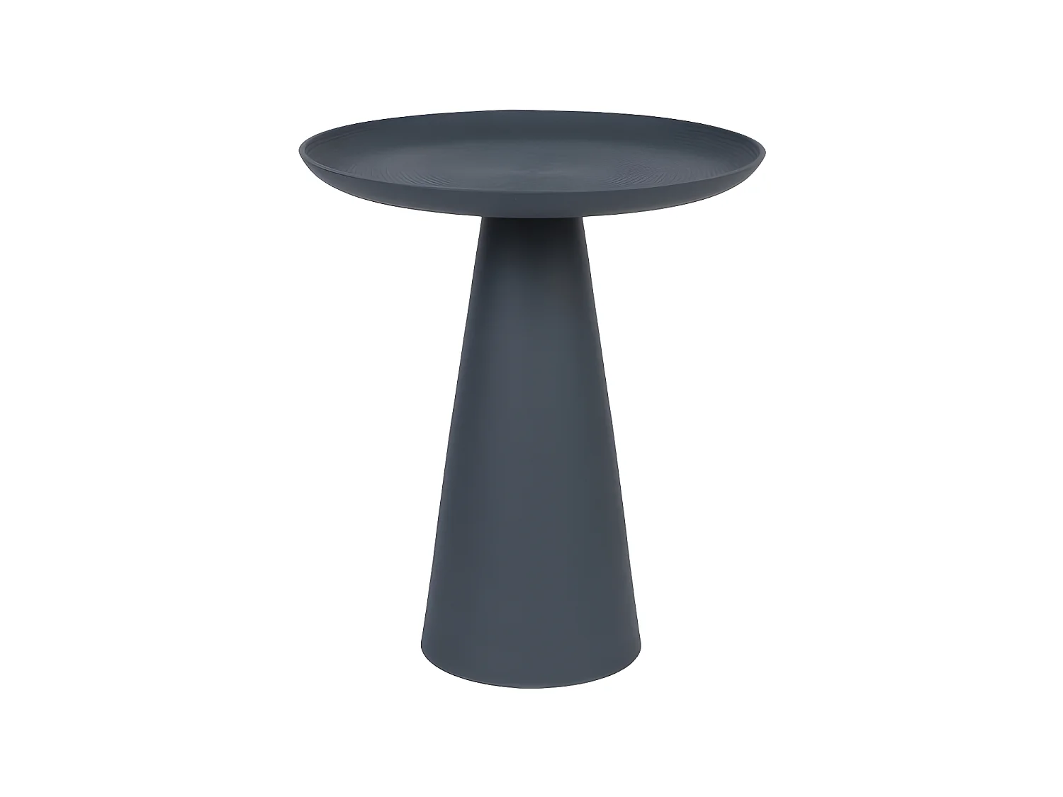 Ringar - Table d'appoint ronde en aluminium ø39,5cm - Bleu
