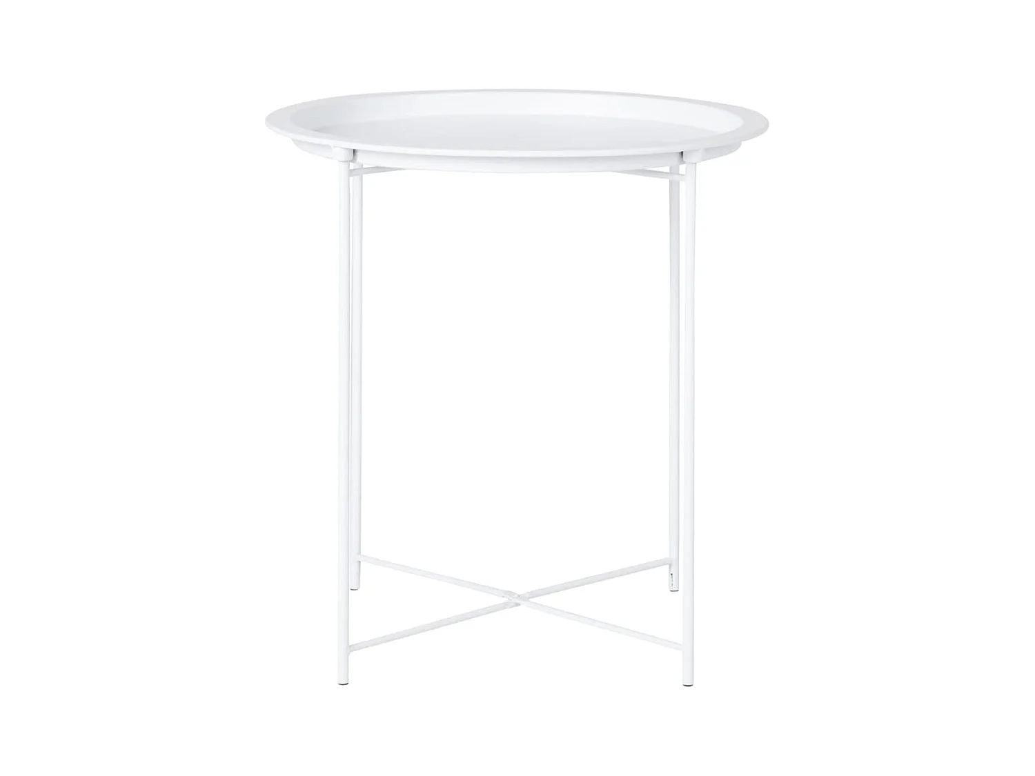 Table d'appoint Anne 47 cm Rond Blanc