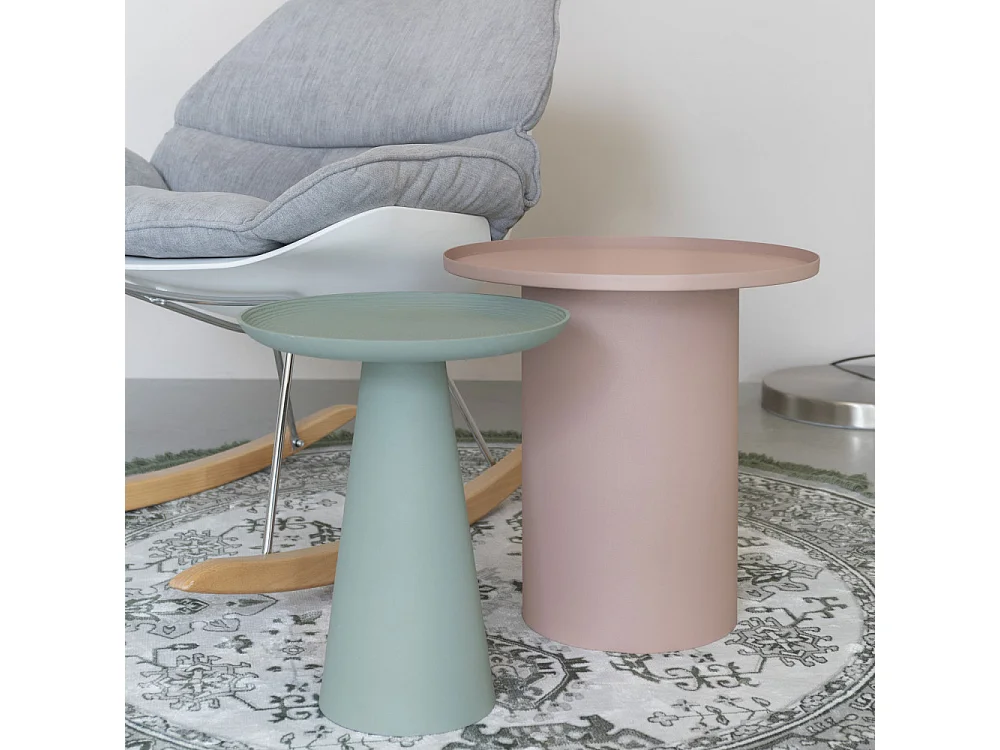 Ringar - Table d'appoint ronde en aluminium ø34,5cm - Vert