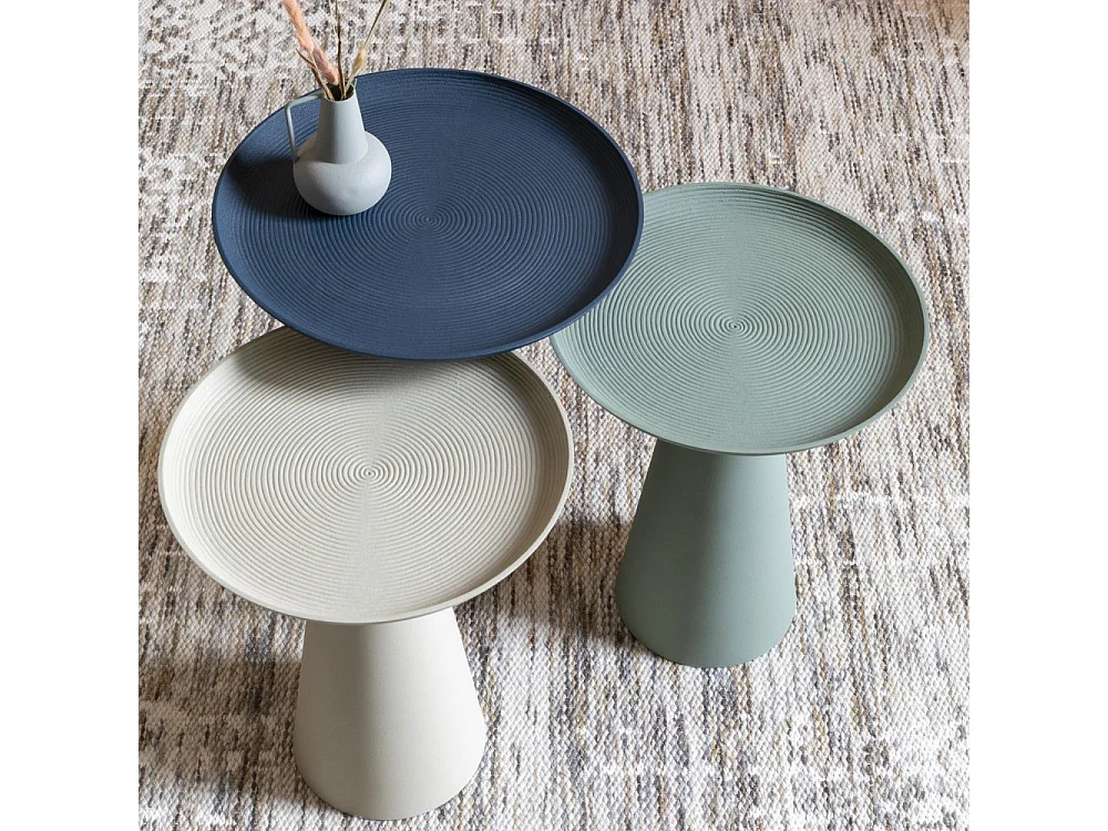 Ringar - Table d'appoint ronde en aluminium ø34,5cm - Vert