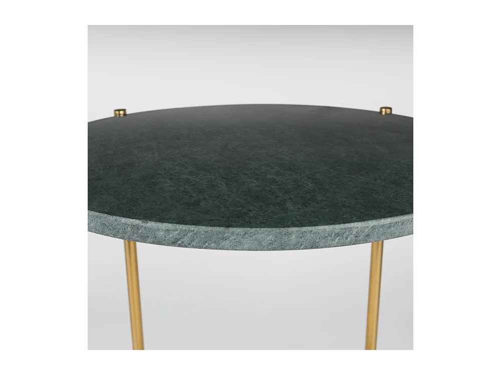 Timpa - Table d'appoint marbre et laiton - Vert