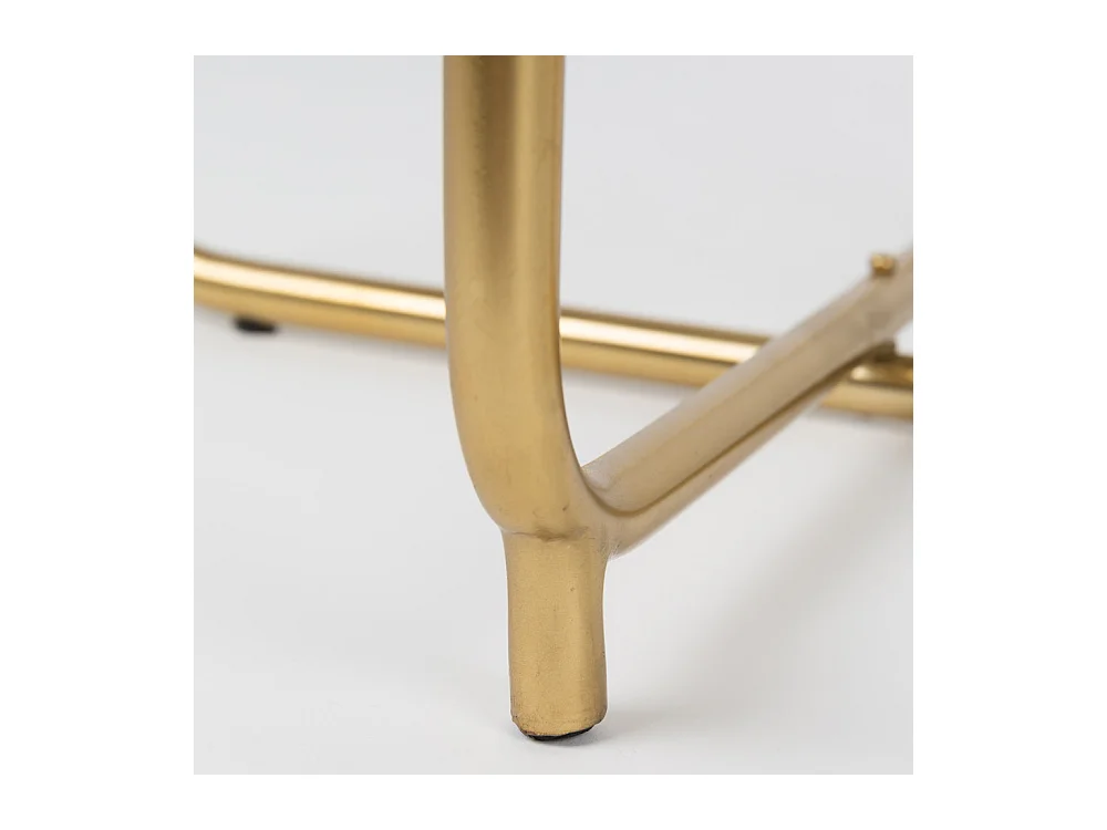 Timpa - Table d'appoint marbre et laiton - Vert