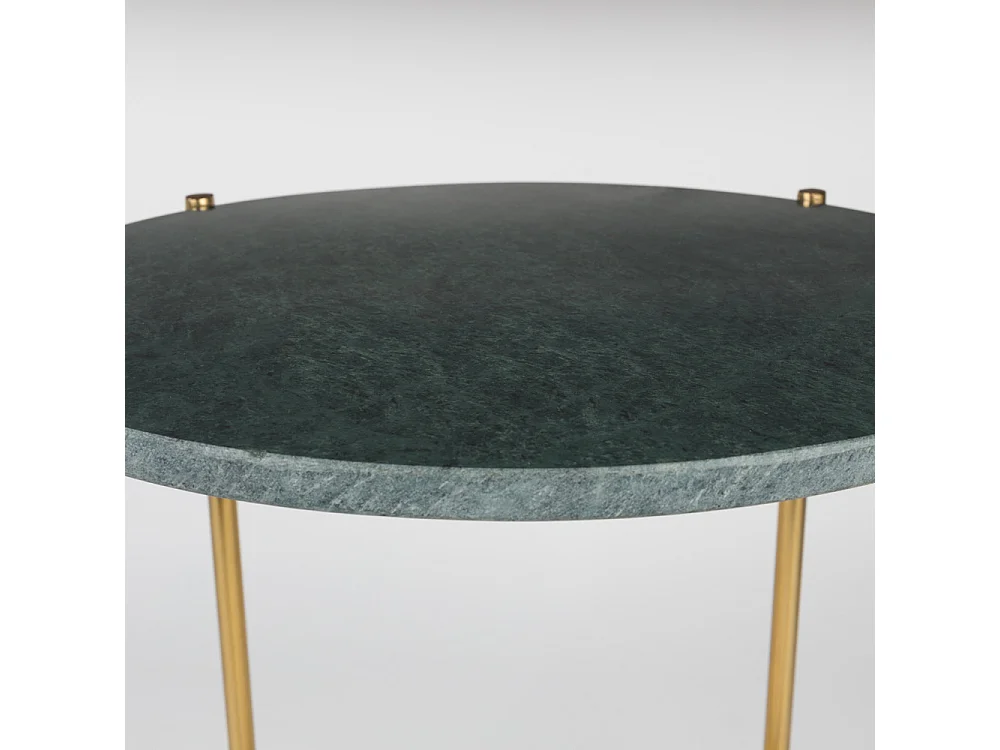Timpa - Table d'appoint marbre et laiton - Vert