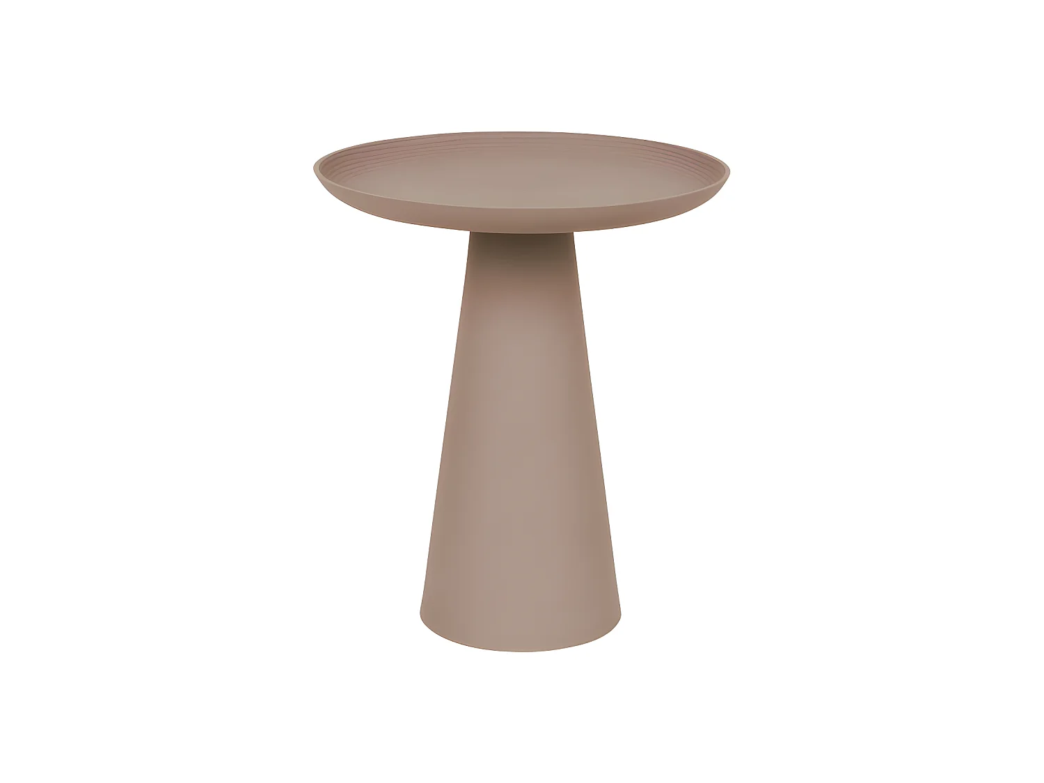Ringar - Table d'appoint ronde en aluminium ø39,5cm - Rose