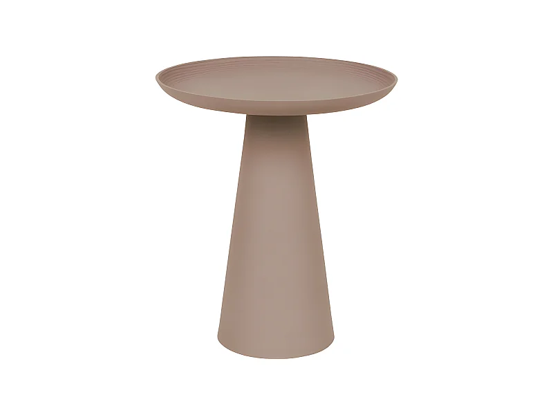 Ringar - Table d'appoint ronde en aluminium ø39,5cm - Rose
