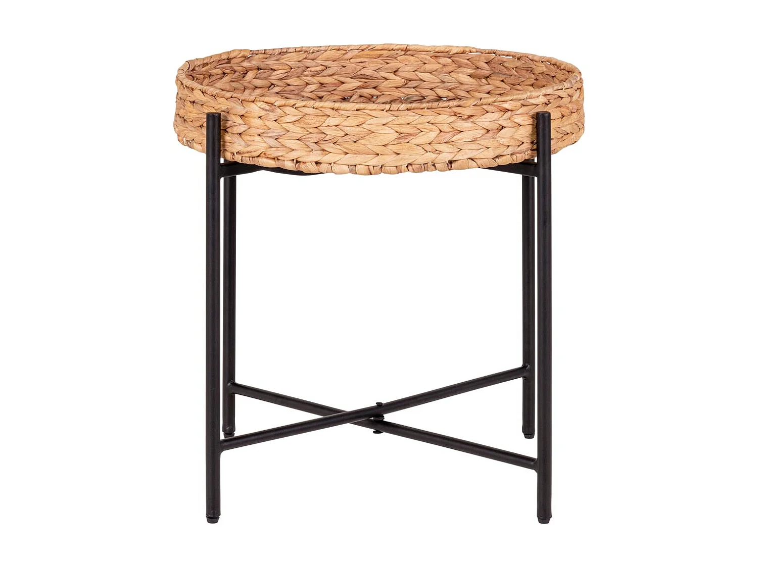 Naro table d'angle Ø50cm naturel.