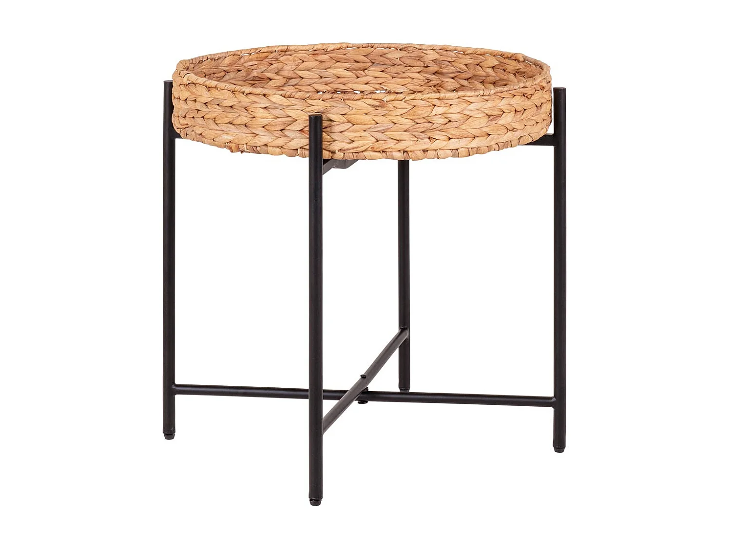Naro table d'angle Ø50cm naturel.