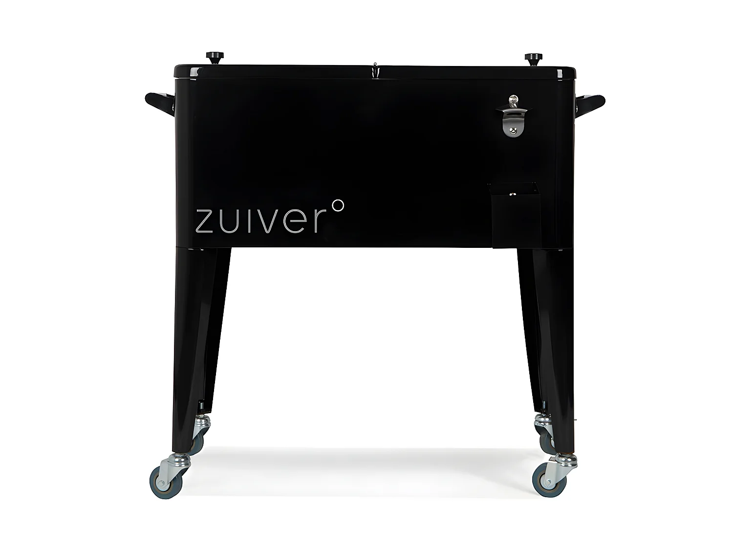 Be Cool - Glacière à roulettes métal - Noir