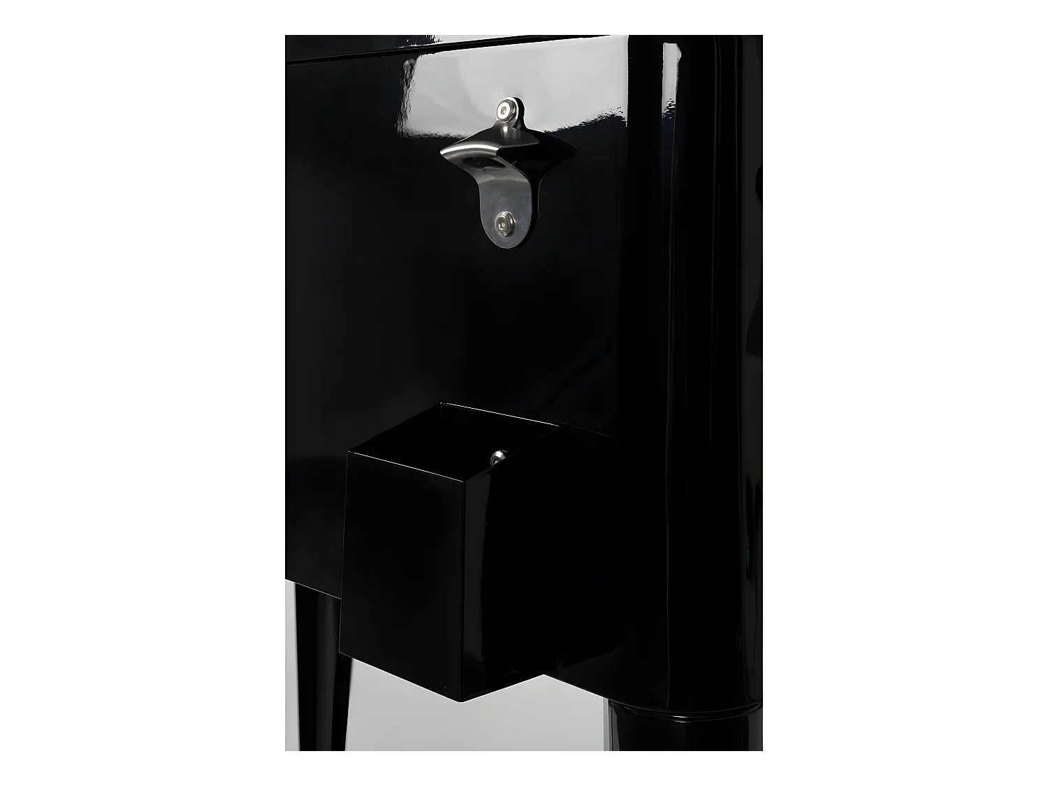 Be Cool - Glacière à roulettes métal - Noir