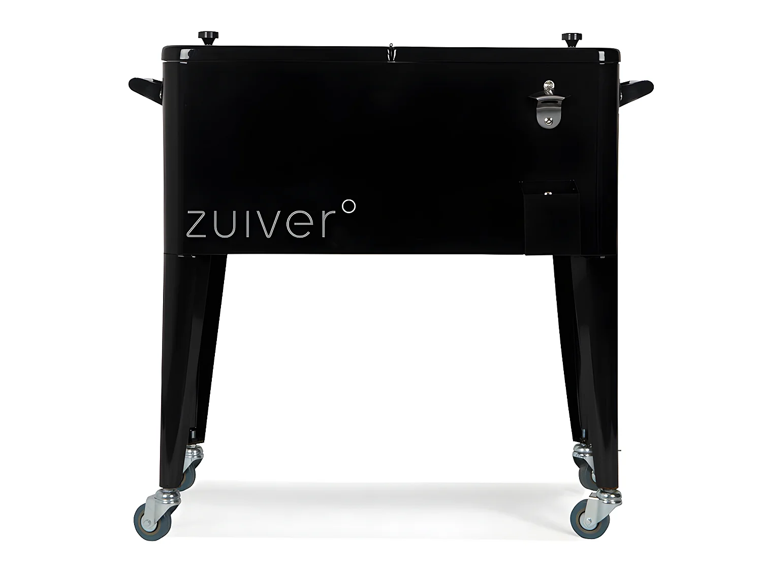 Be Cool - Glacière à roulettes métal - Noir