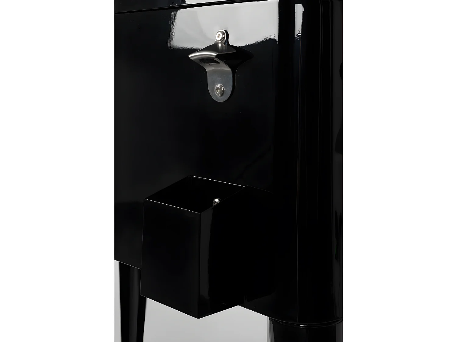 Be Cool - Glacière à roulettes métal - Noir