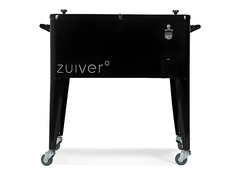 Be Cool - Glacière à roulettes métal - Noir