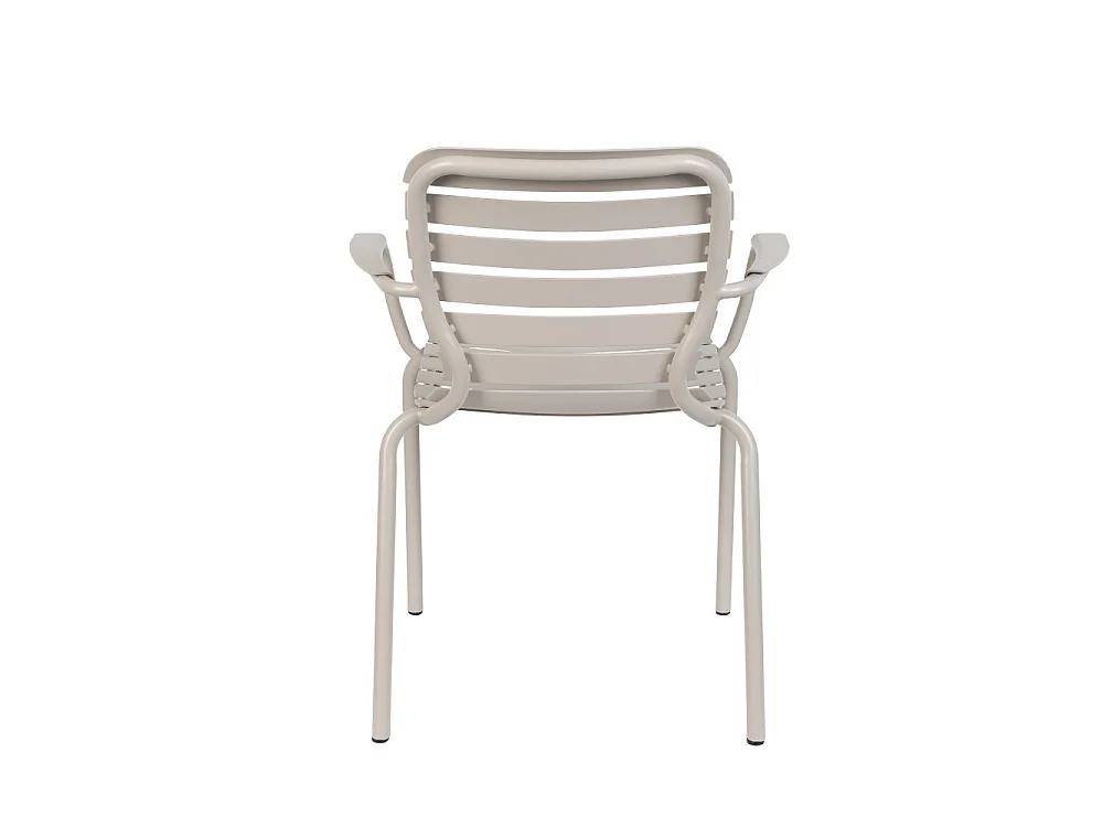 Vondel - Lot de 2 fauteuils de jardin en métal - Beige