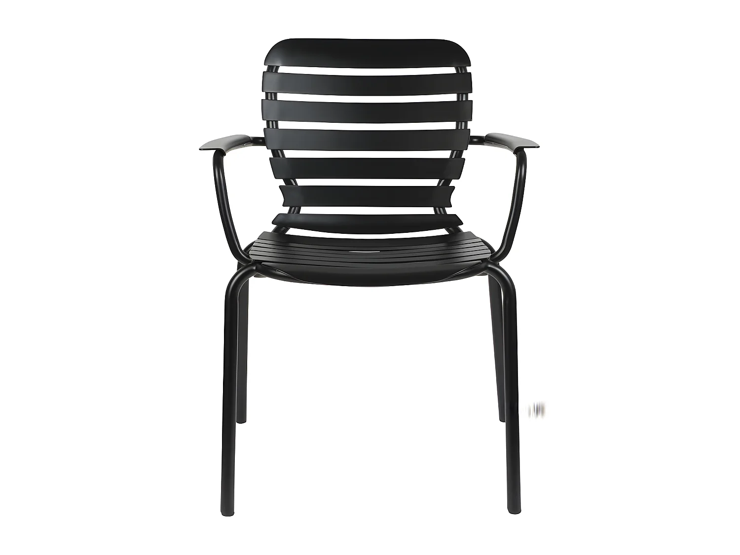 Vondel - Lot de 2 fauteuils de jardin en métal - Noir