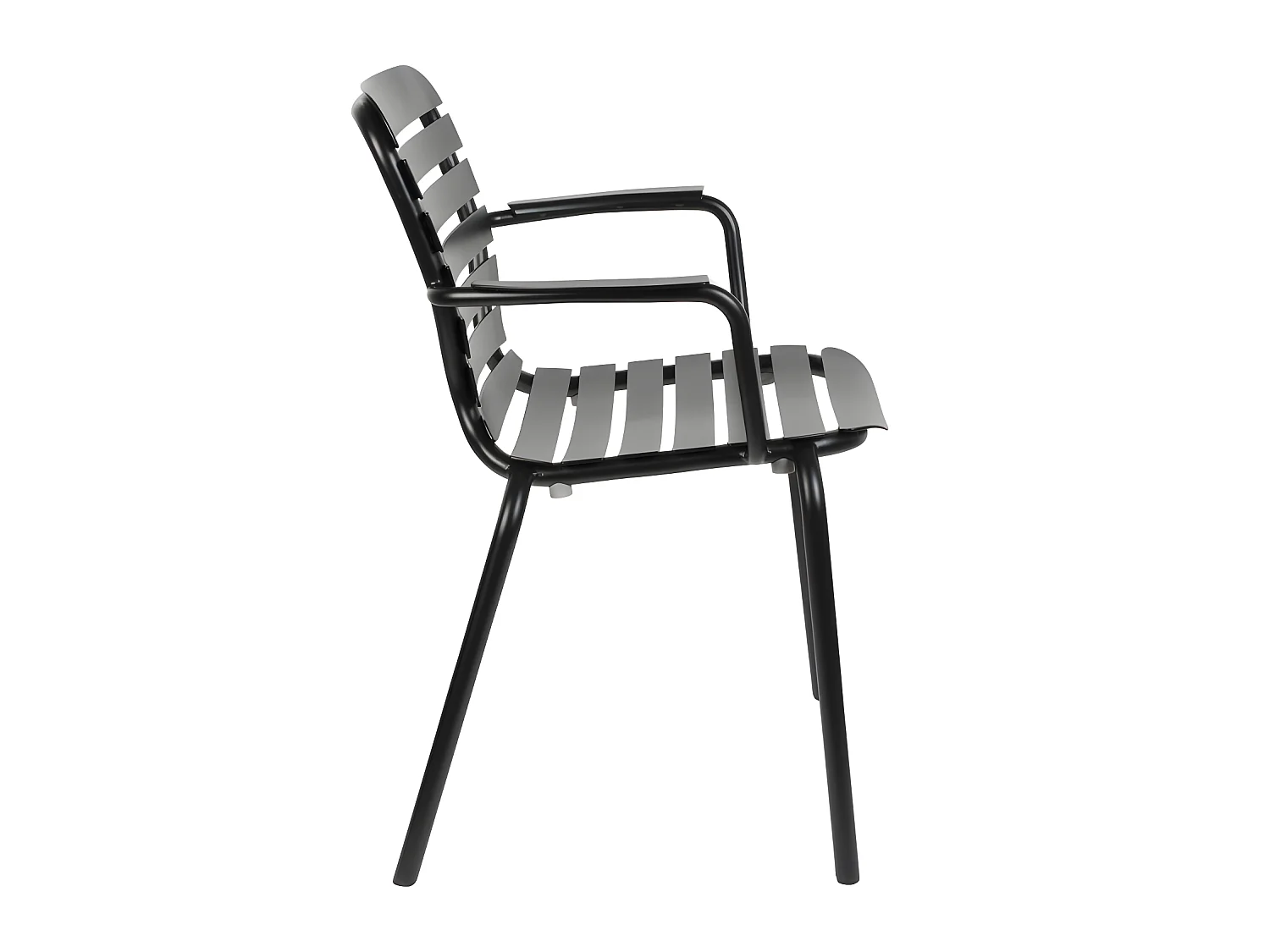 Vondel - Lot de 2 fauteuils de jardin en métal - Noir