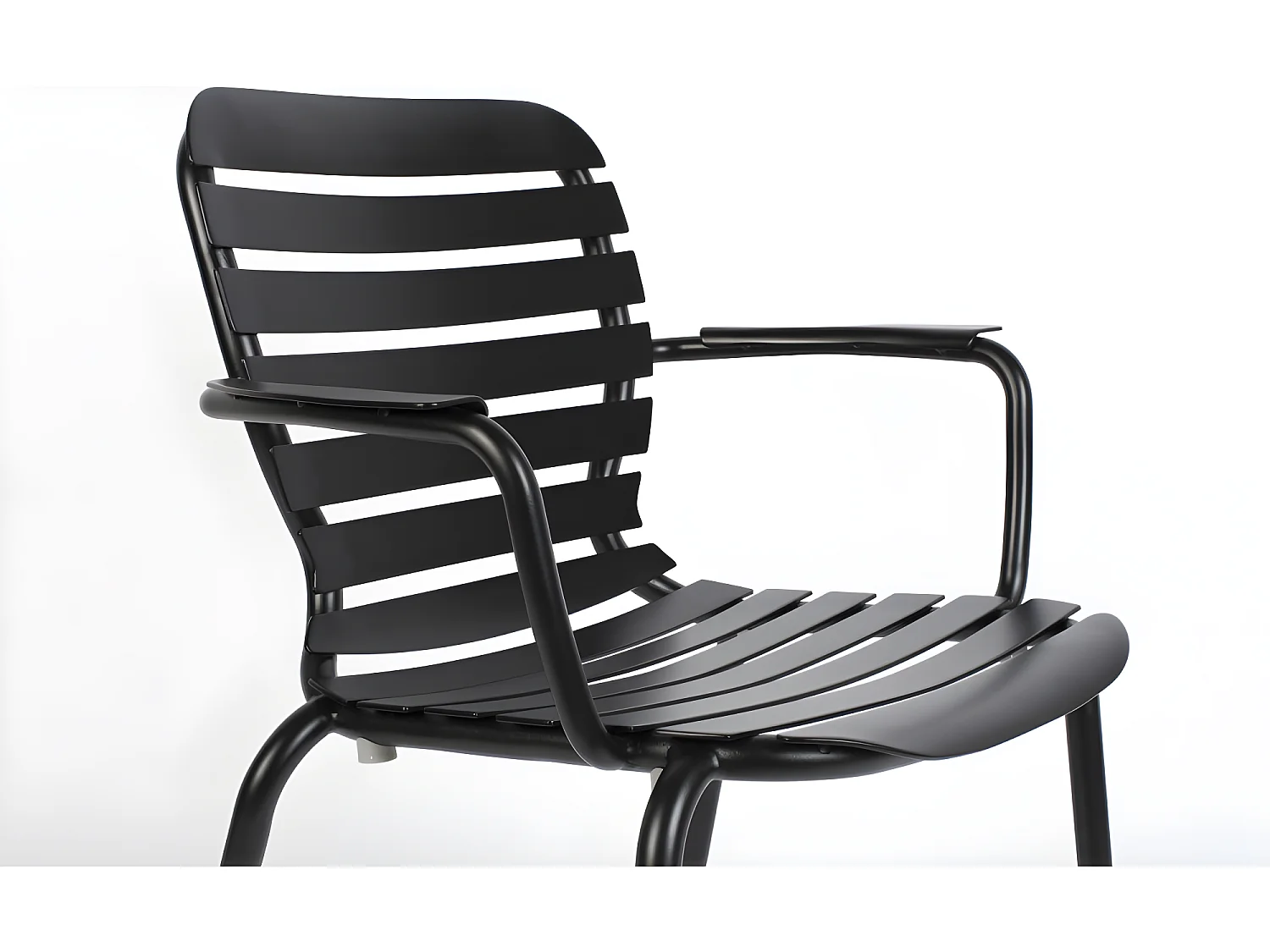 Vondel - Lot de 2 fauteuils de jardin en métal - Noir